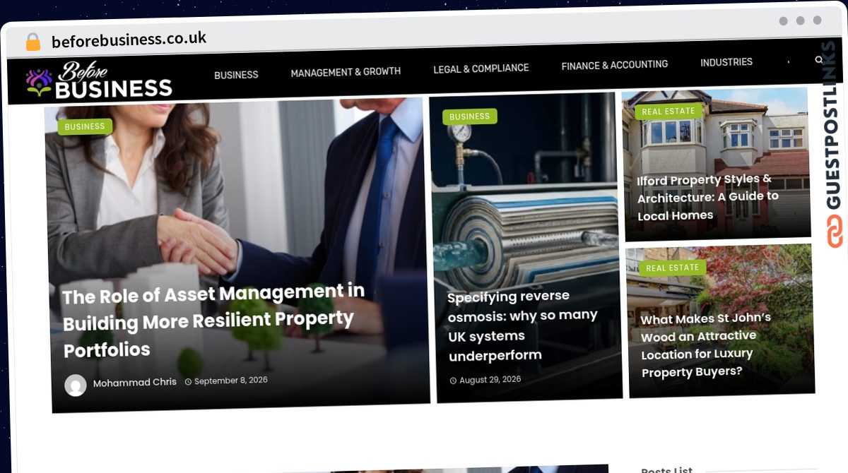 Publish Guest Post on beforebusiness.co.uk