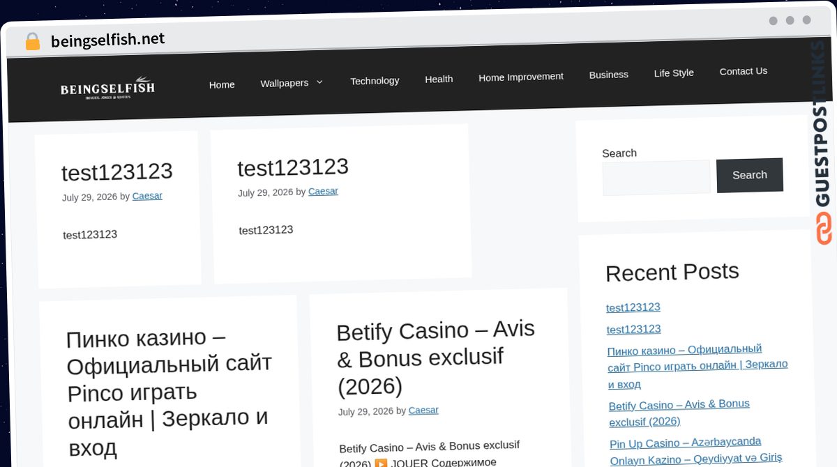 Publish Guest Post on beingselfish.net