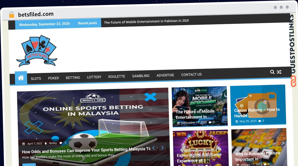 Publish Guest Post on betsfiled.com