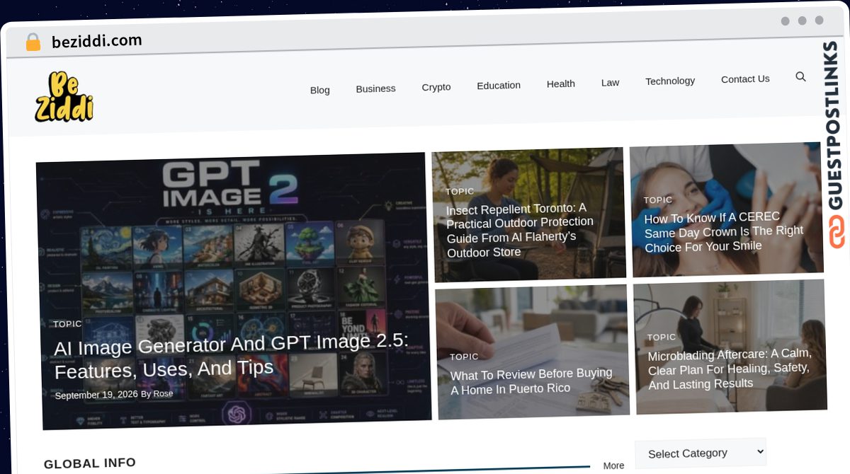 Publish Guest Post on beziddi.com