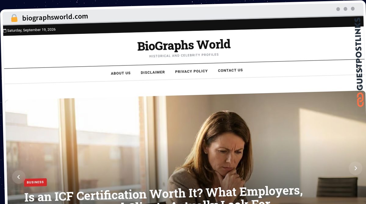 Publish Guest Post on biographsworld.com