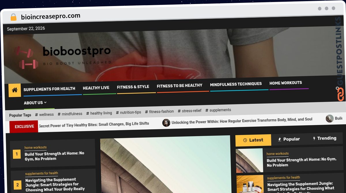 Publish Guest Post on bioincreasepro.com
