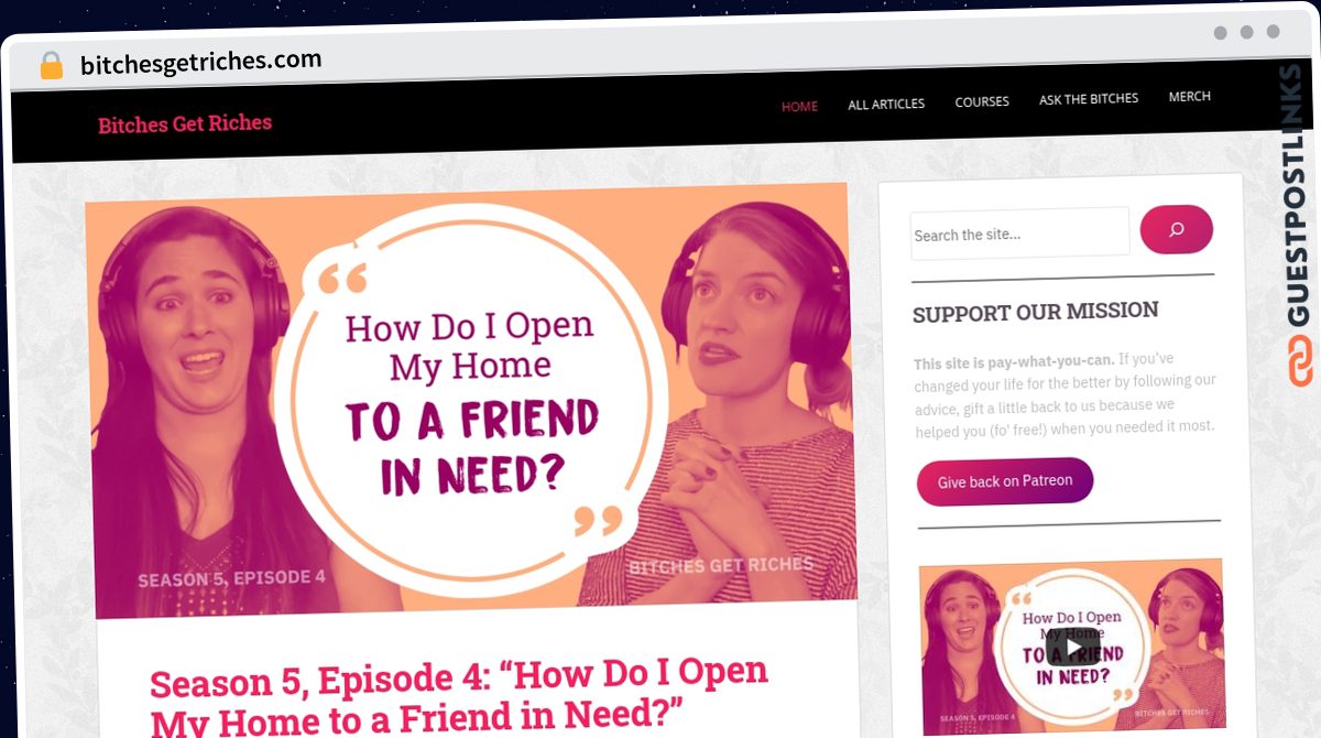 Publish Guest Post on bitchesgetriches.com