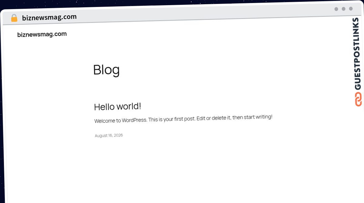 Publish Guest Post on biznewsmag.com