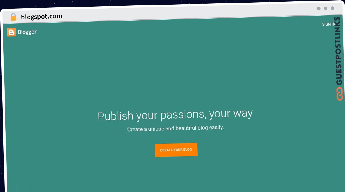Publish Guest Post on blogspot.com