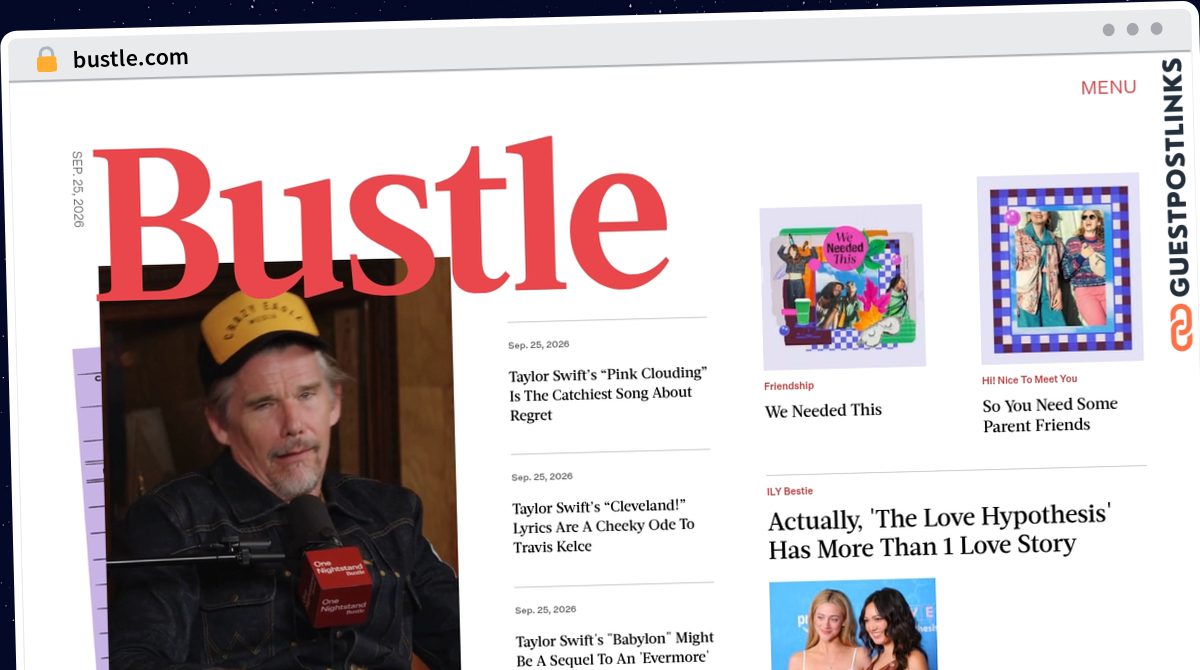 Publish Guest Post on bustle.com