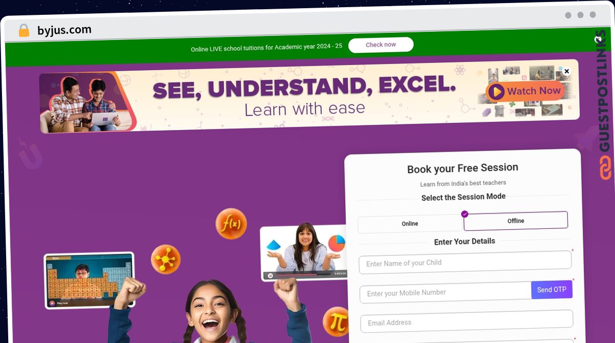Publish Guest Post on byjus.com
