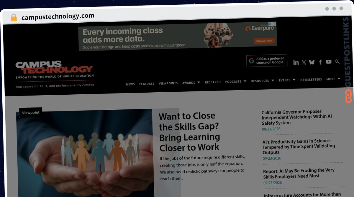 Publish Guest Post on campustechnology.com