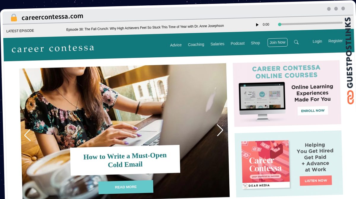 Publish Guest Post on careercontessa.com