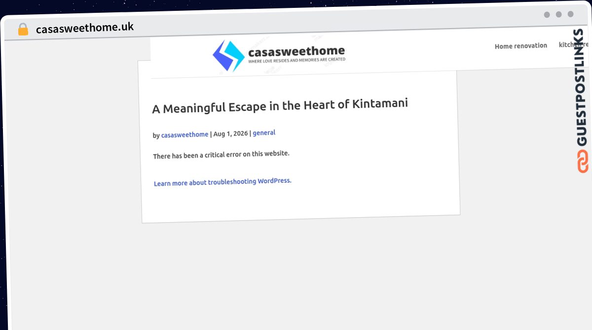 Publish Guest Post on casasweethome.uk