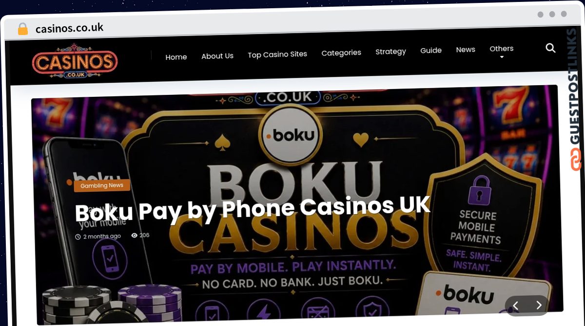 Publish Guest Post on casinos.co.uk