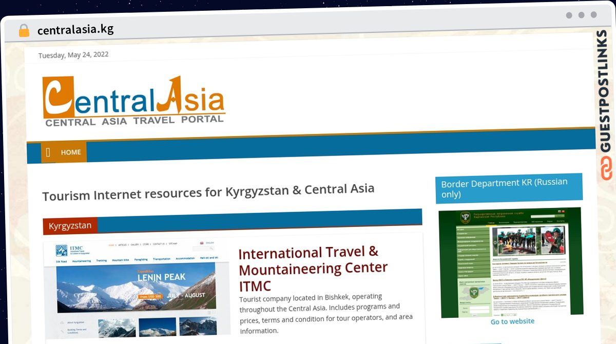 Publish Guest Post on centralasia.kg
