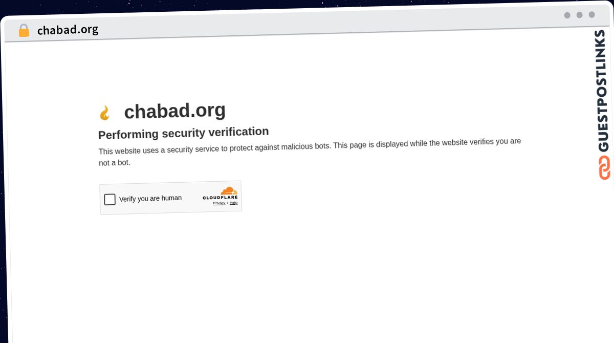 Publish Guest Post on chabad.org