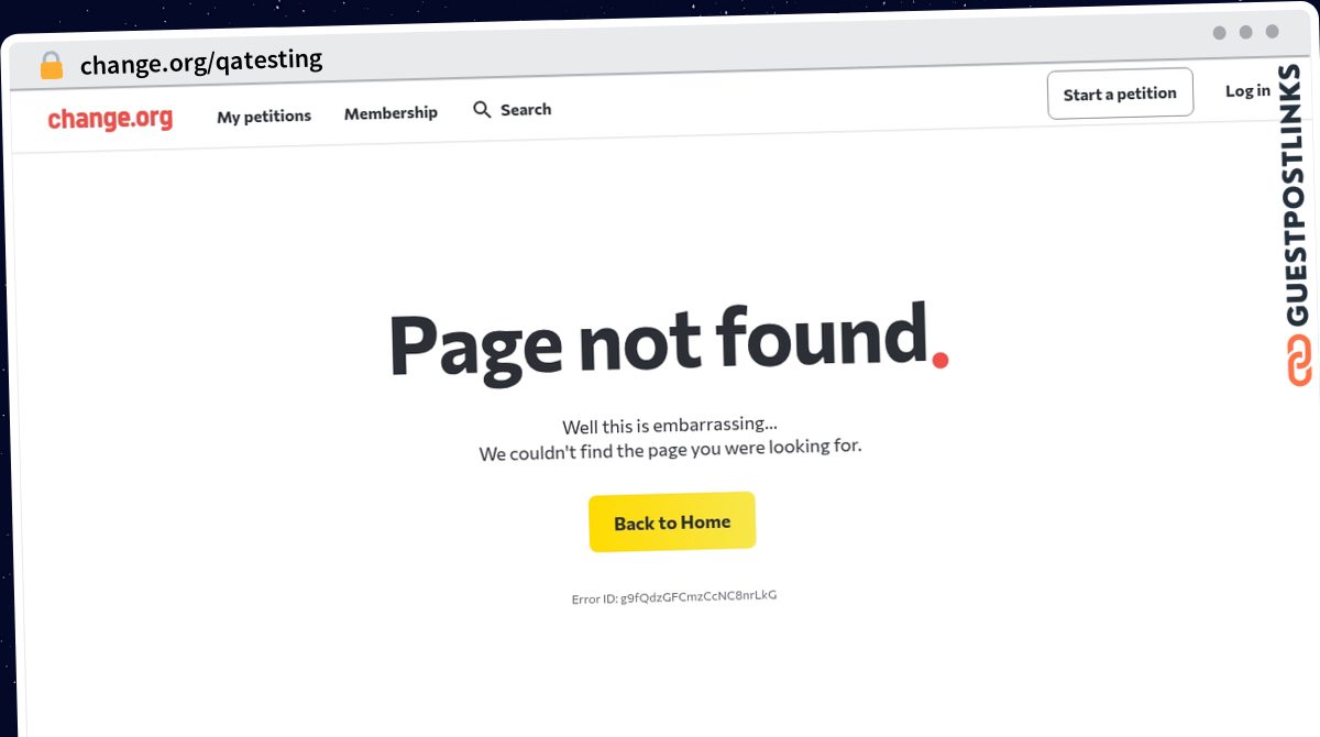 Publish Guest Post on change.org/qatesting