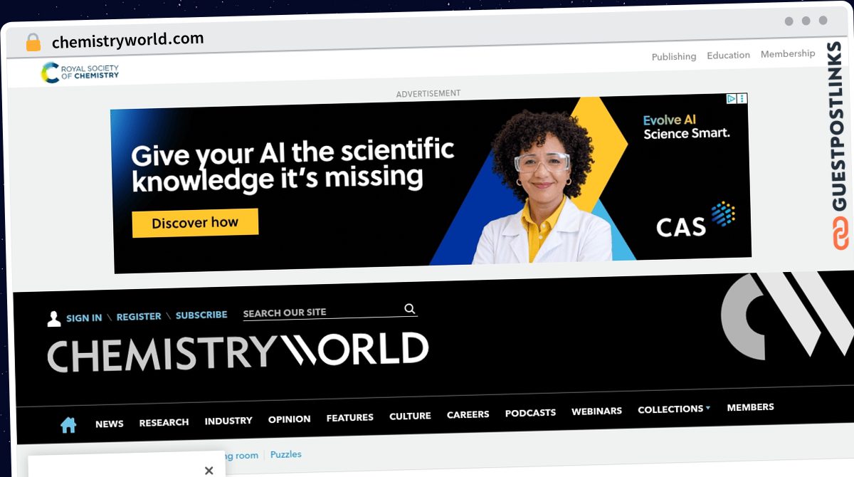 Publish Guest Post on chemistryworld.com