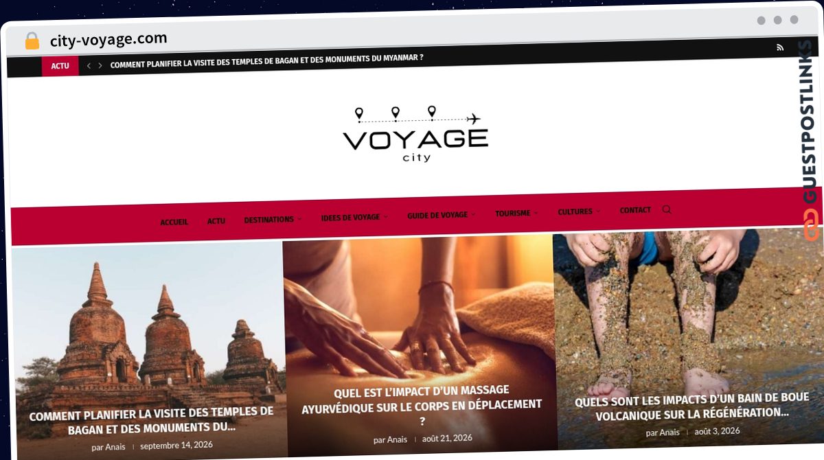 Publish Guest Post on city-voyage.com