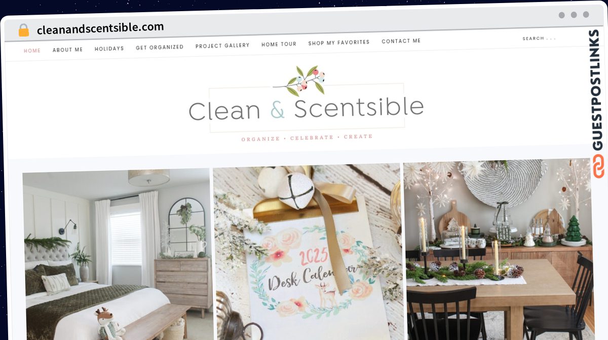 Publish Guest Post on cleanandscentsible.com