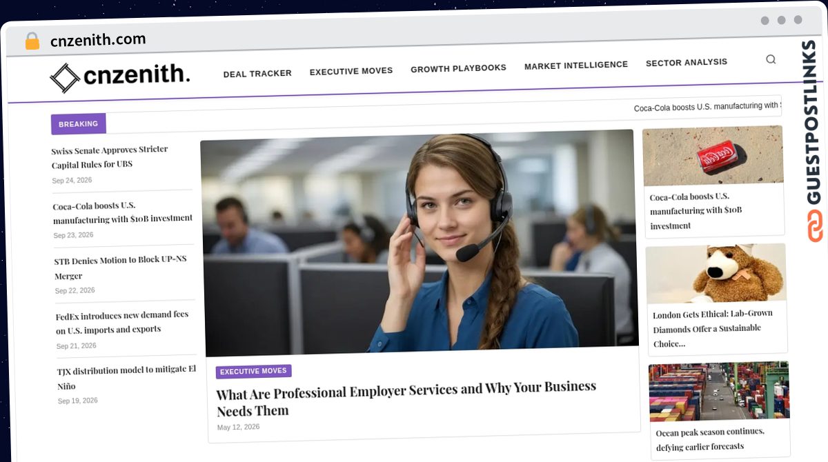 Publish Guest Post on cnzenith.com