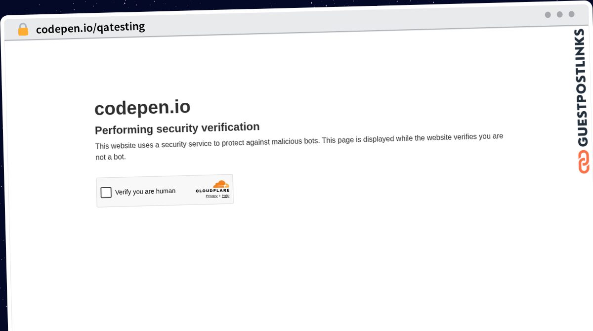Publish Guest Post on codepen.io/qatesting