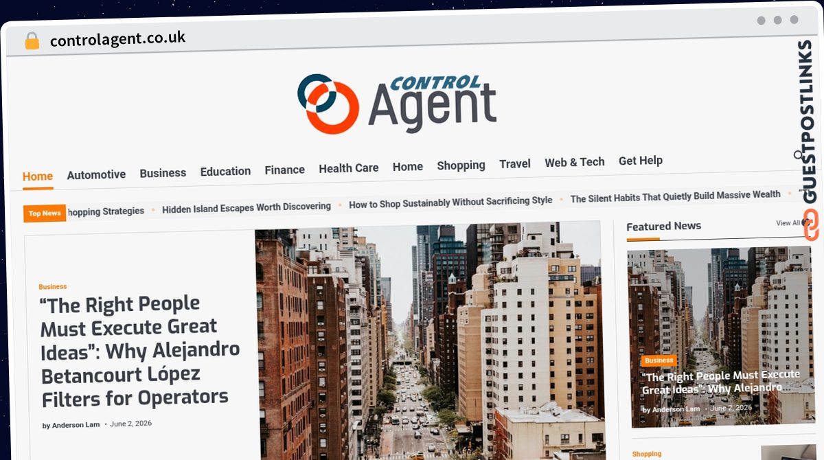 Publish Guest Post on controlagent.co.uk