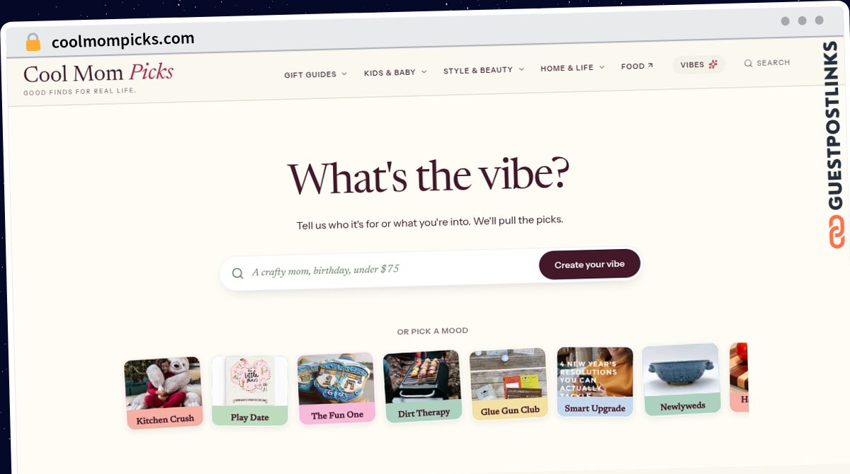 Publish Guest Post on coolmompicks.com