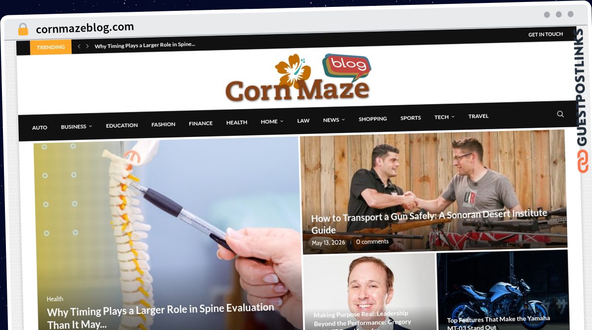 Publish Guest Post on cornmazeblog.com