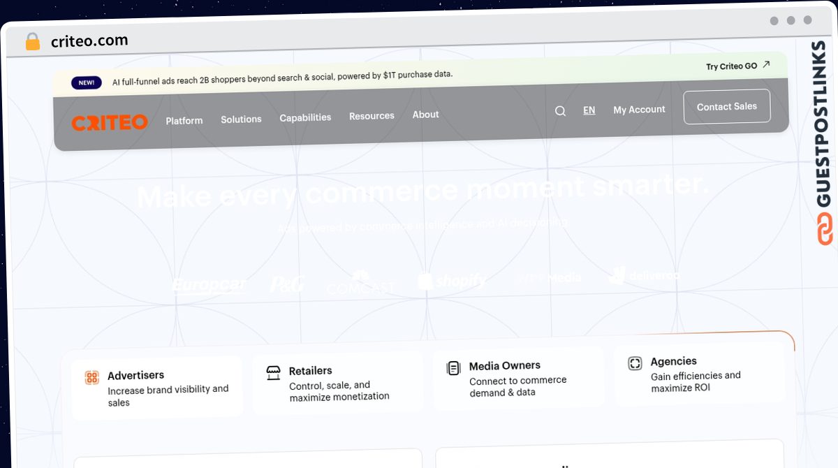 Publish Guest Post on criteo.com