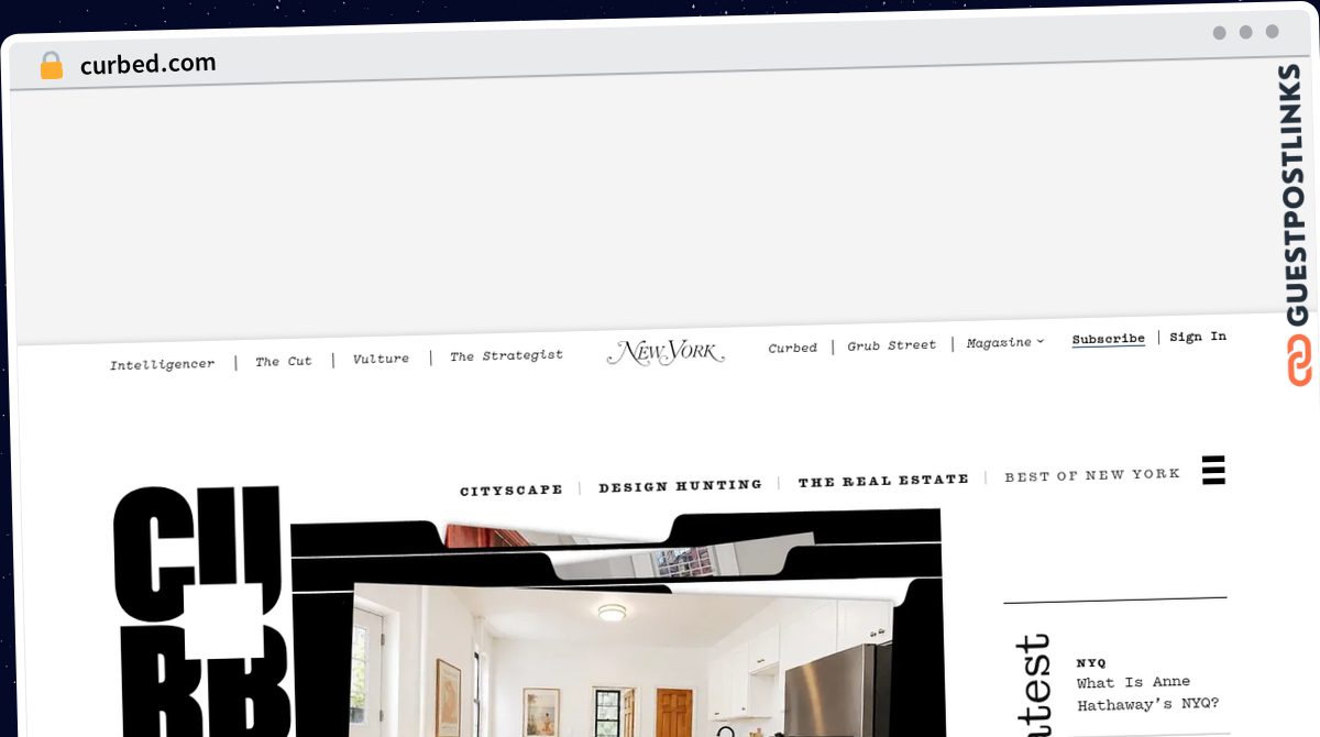 Publish Guest Post on curbed.com