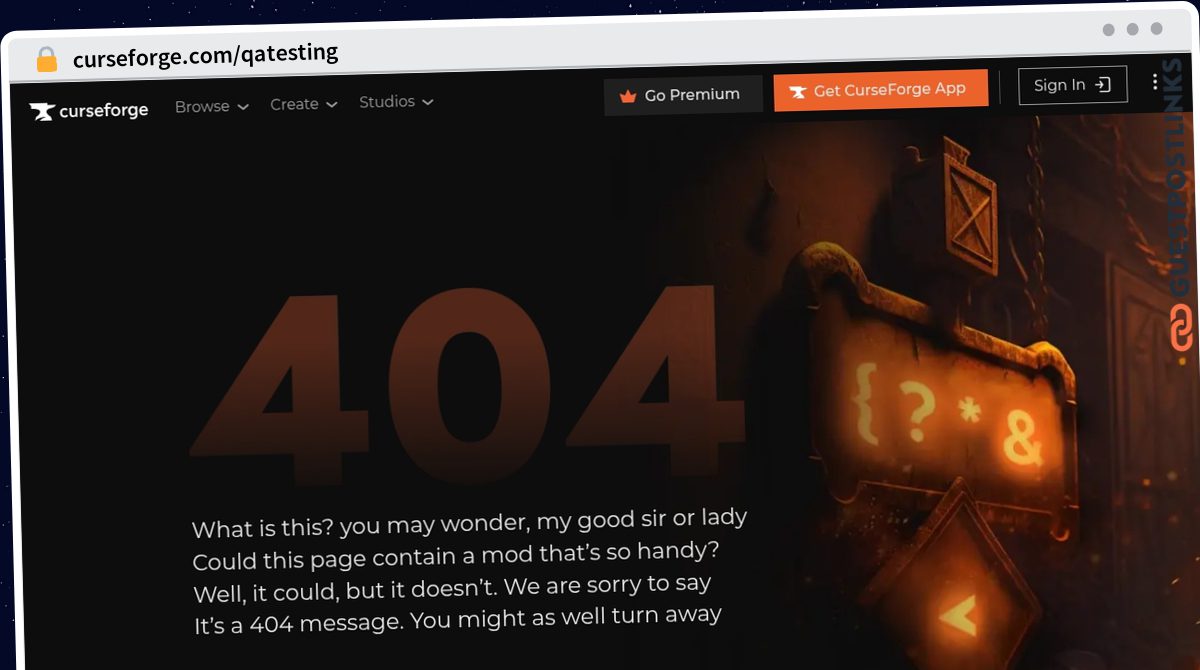 Publish Guest Post on curseforge.com/qatesting