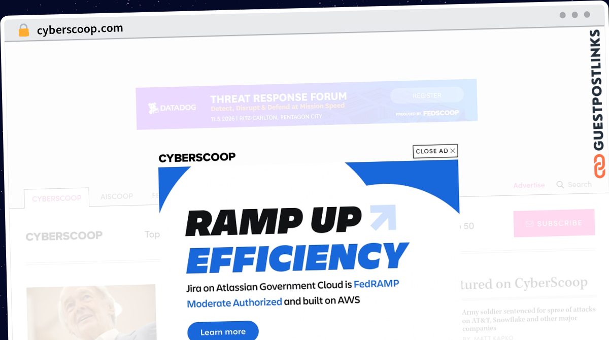Publish Guest Post on cyberscoop.com