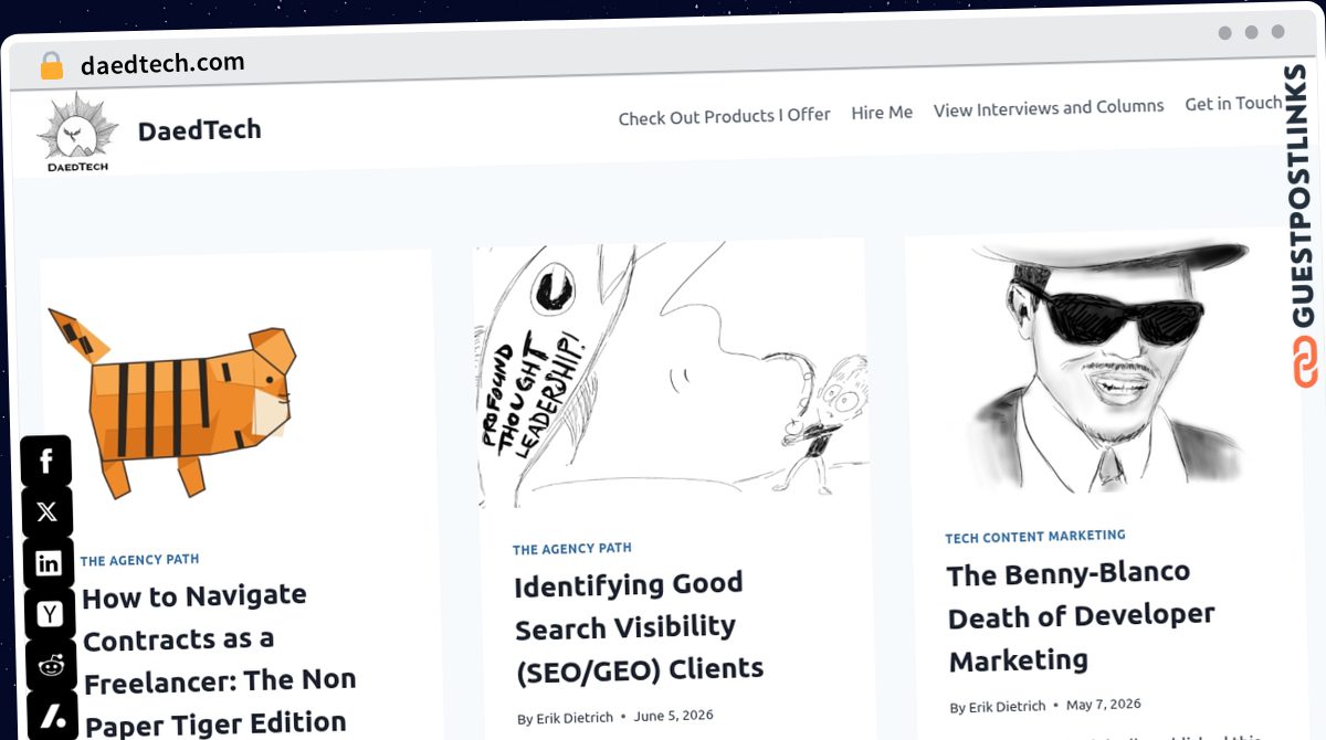 Publish Guest Post on daedtech.com