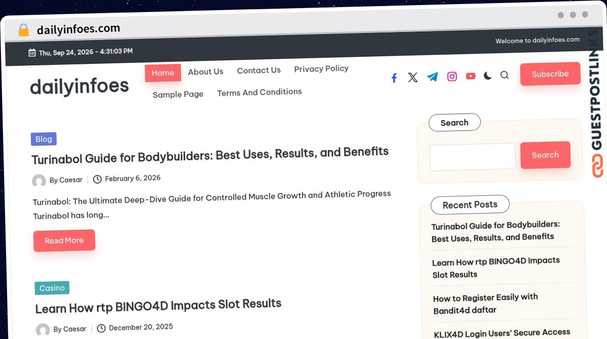 Publish Guest Post on dailyinfoes.com