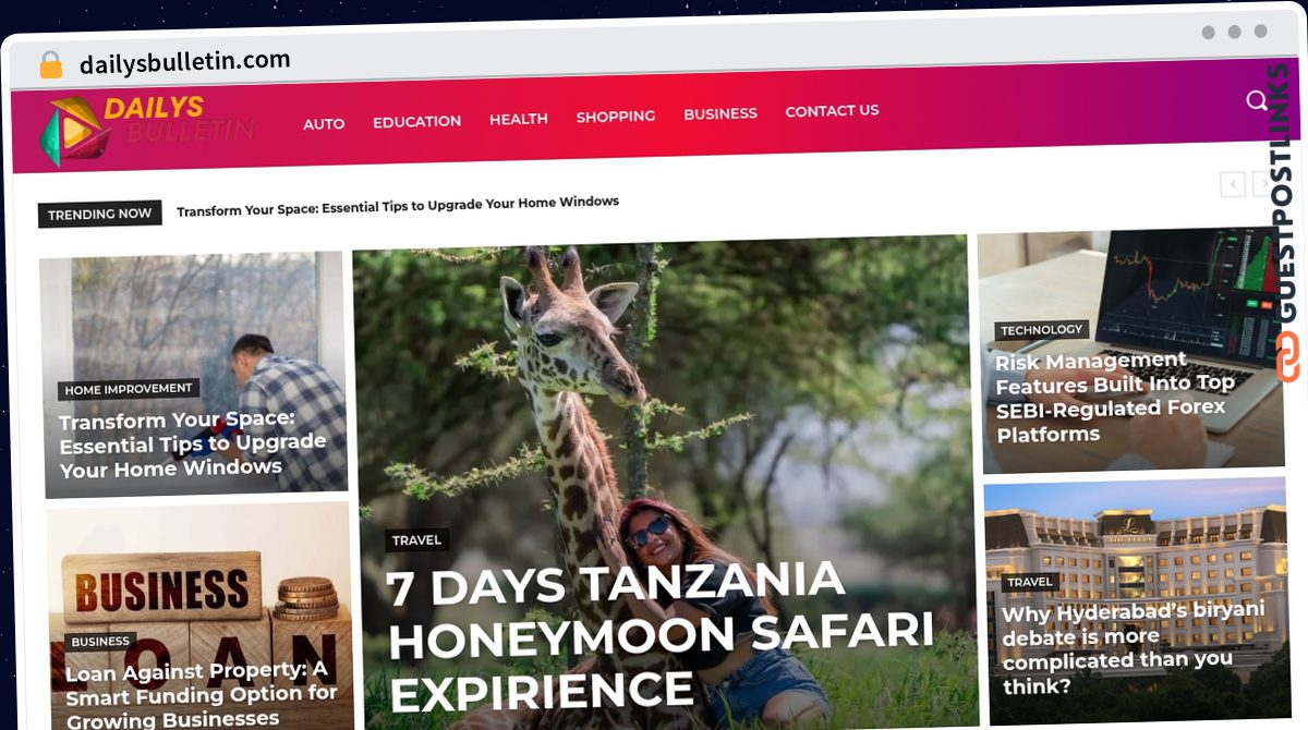 Publish Guest Post on dailysbulletin.com