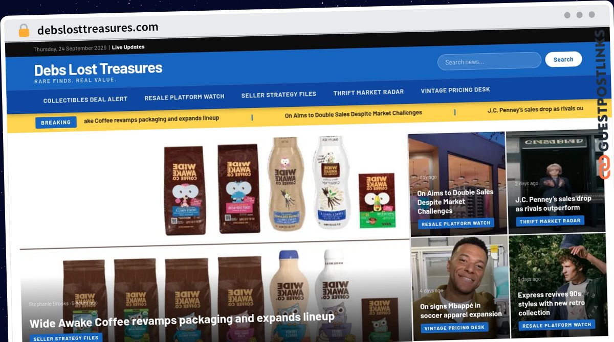 Publish Guest Post on debslosttreasures.com