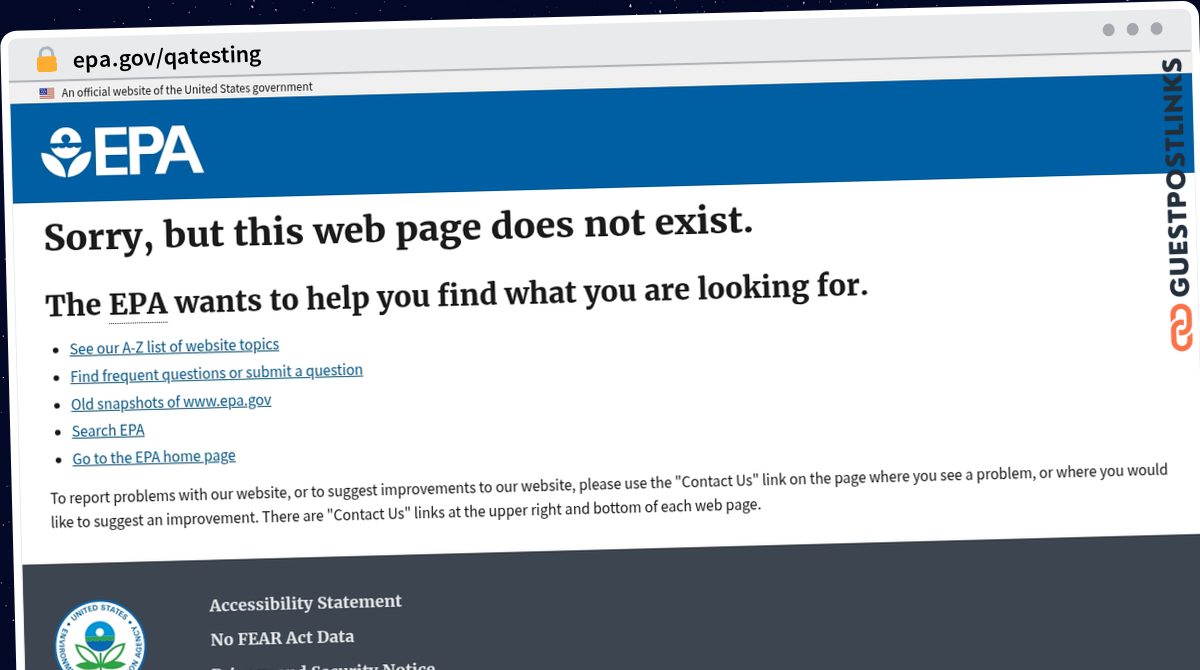 Publish Guest Post on epa.gov/qatesting