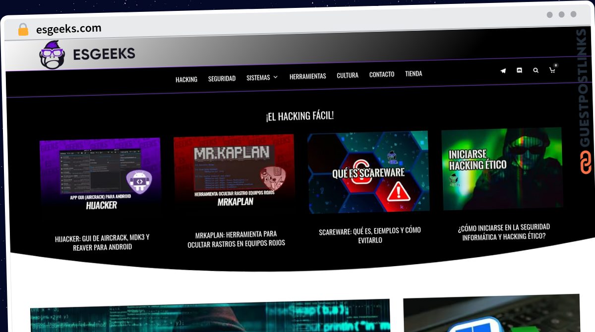 Publish Guest Post on esgeeks.com