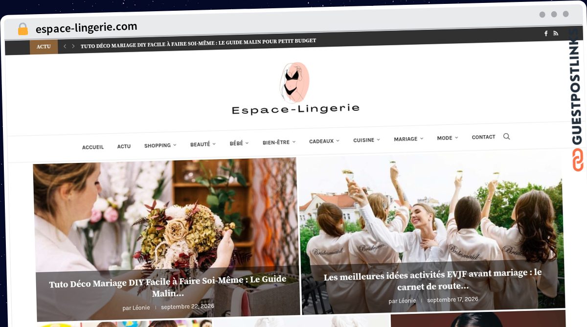 Publish Guest Post on espace-lingerie.com