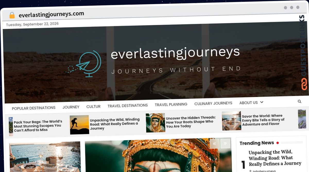 Publish Guest Post on everlastingjourneys.com
