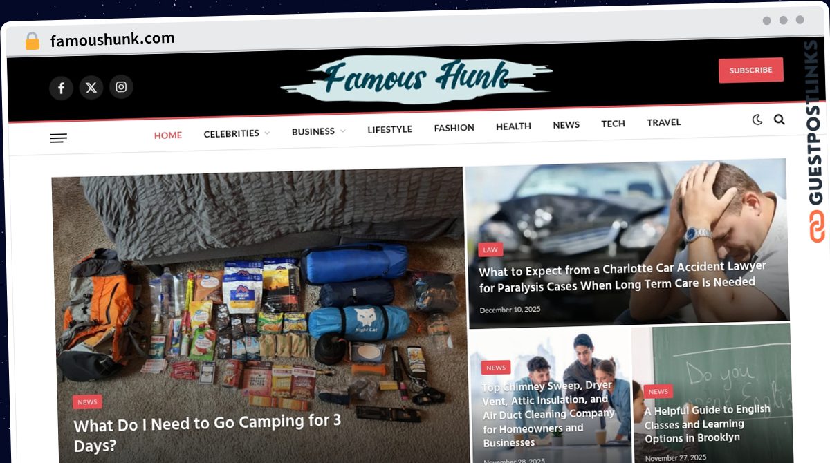 Publish Guest Post on famoushunk.com
