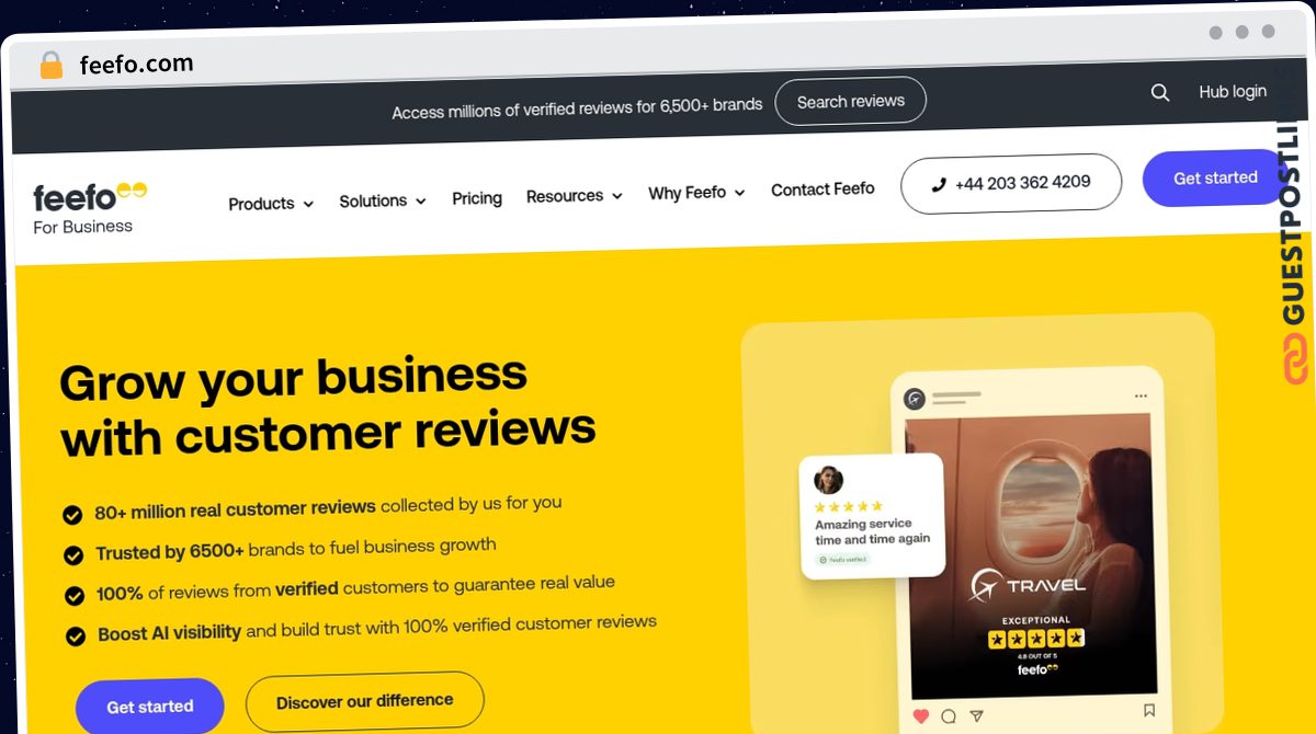 Publish Guest Post on feefo.com