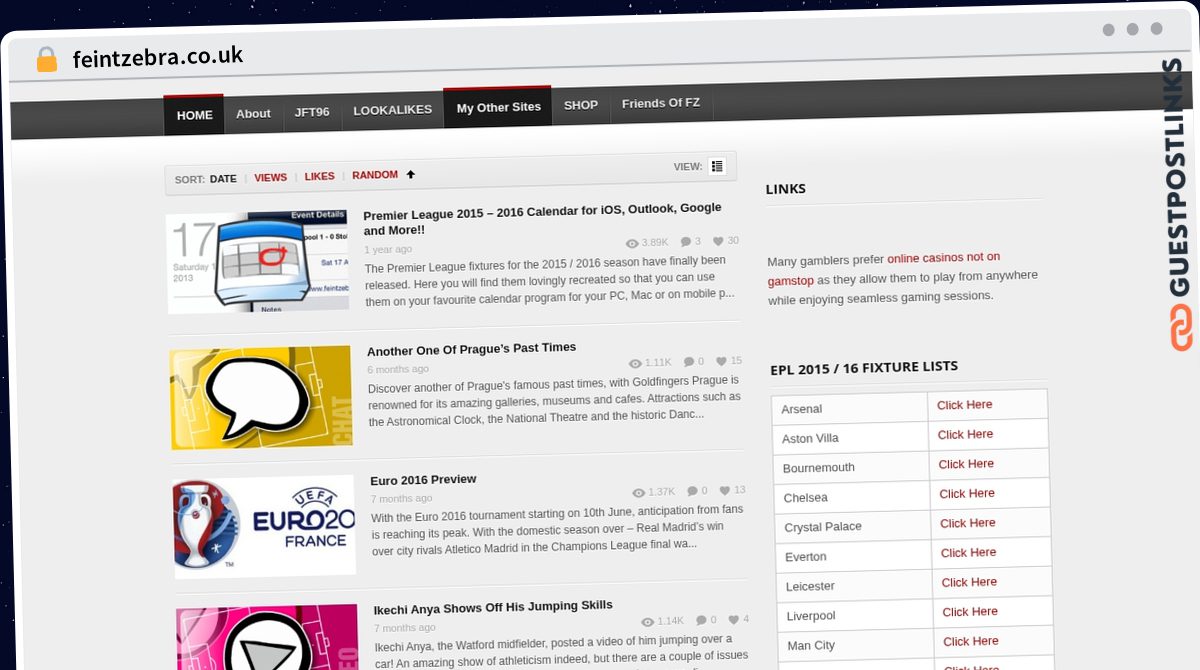Publish Guest Post on feintzebra.co.uk