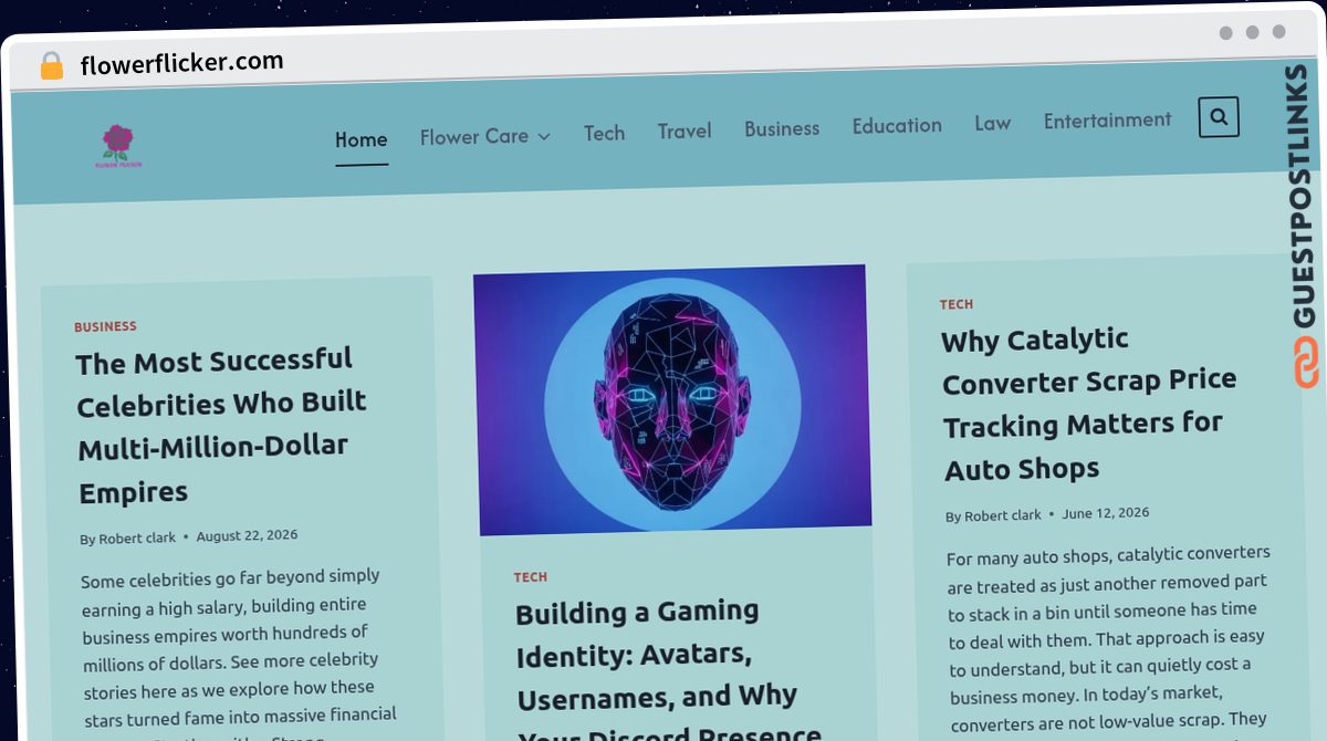 Publish Guest Post on flowerflicker.com