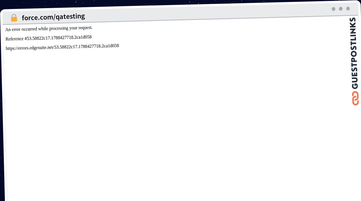 Publish Guest Post on force.com/qatesting