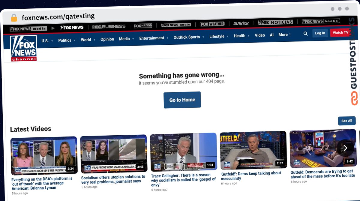 Publish Guest Post on foxnews.com/qatesting