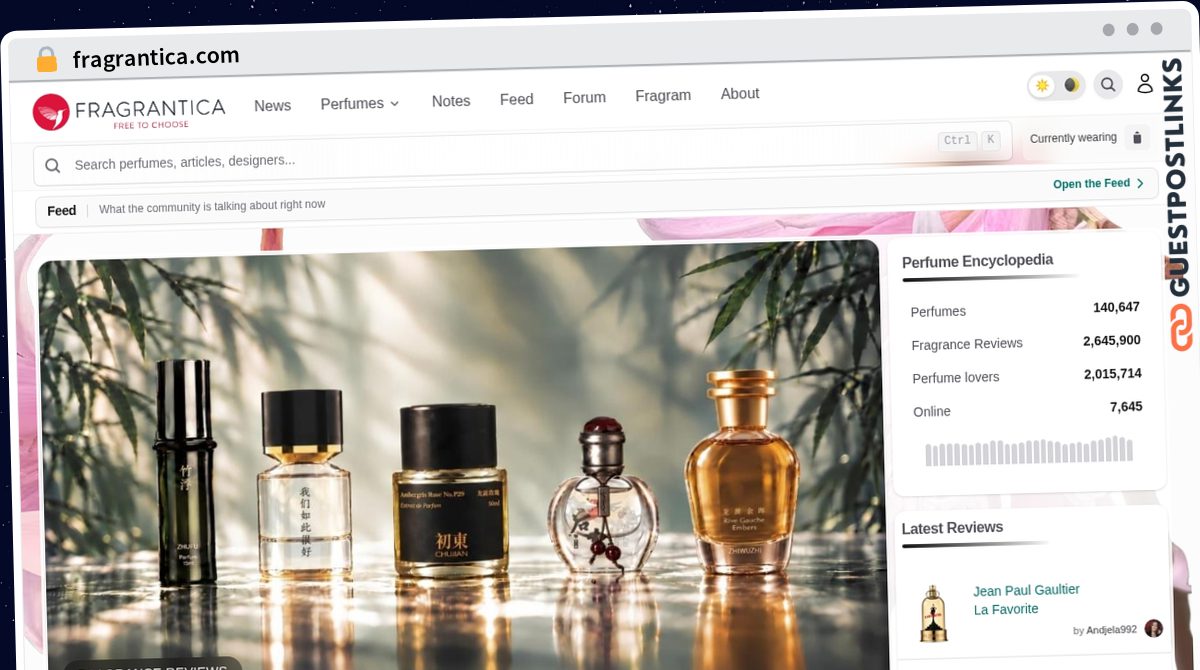 Publish Guest Post on fragrantica.com
