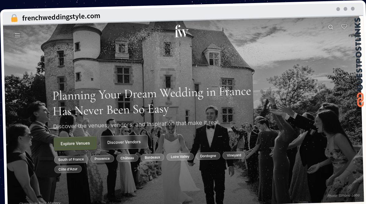 Publish Guest Post on frenchweddingstyle.com