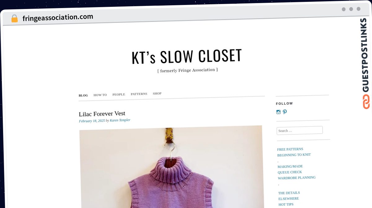 Publish Guest Post on fringeassociation.com