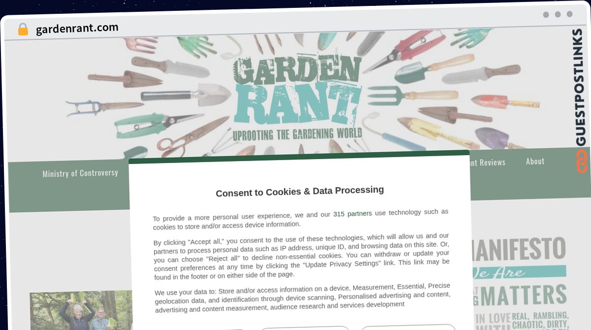 Publish Guest Post on gardenrant.com