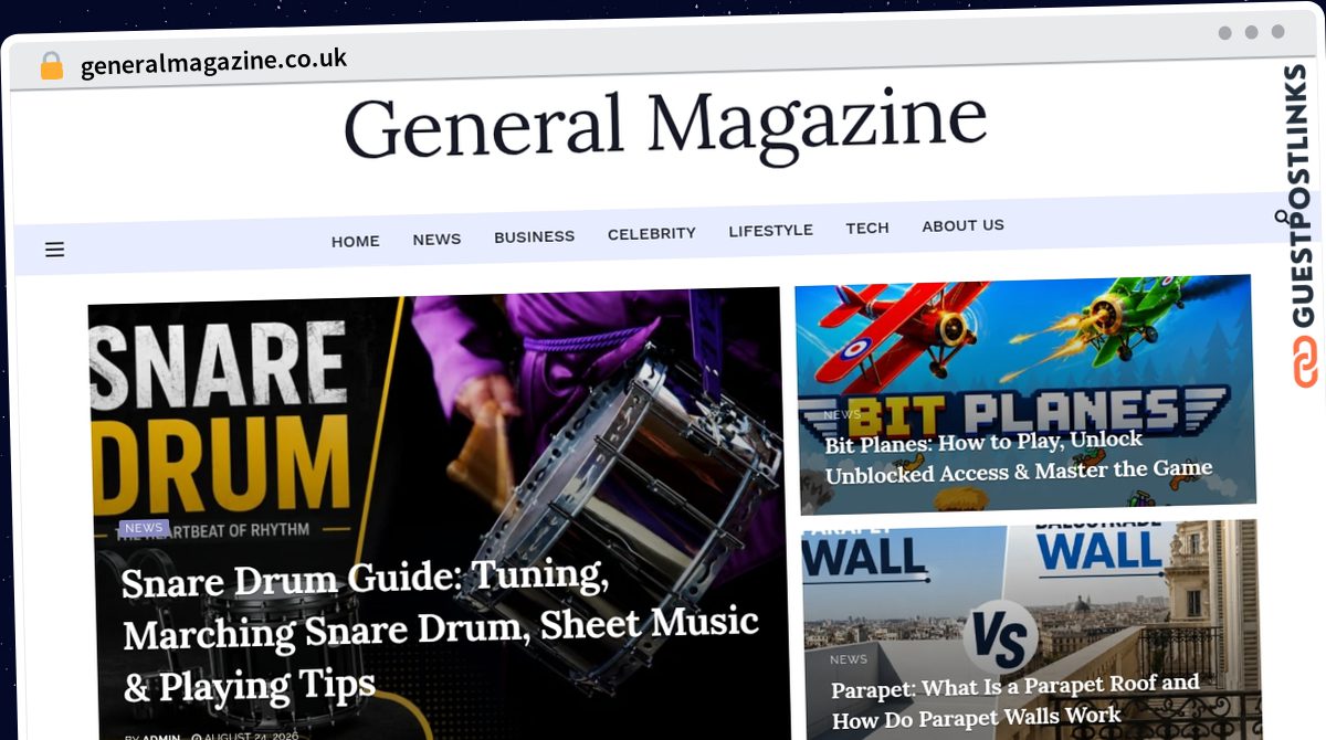 Publish Guest Post on generalmagazine.co.uk