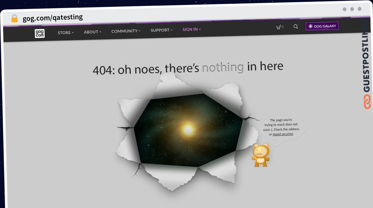 Publish Guest Post on gog.com/qatesting